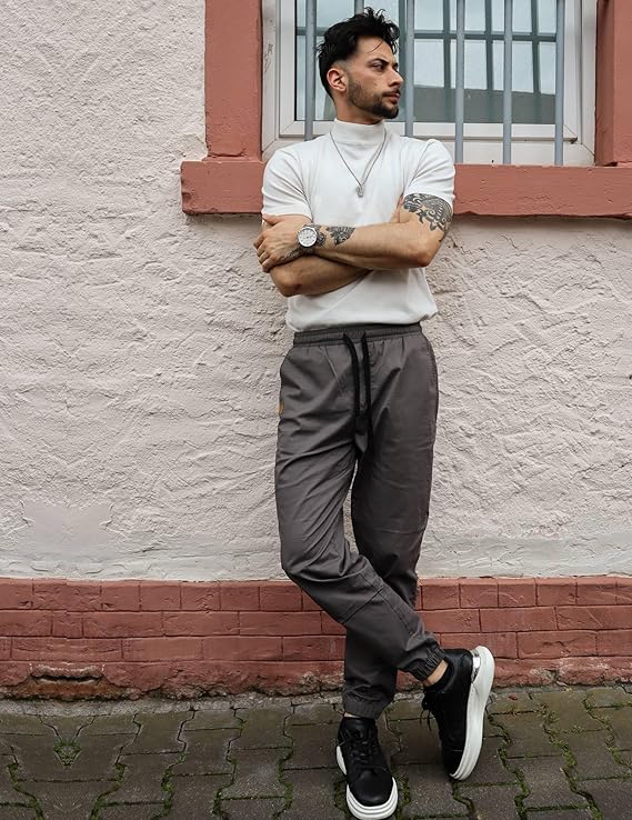 Men’s Cotton Casual Cargo Jogger Pants